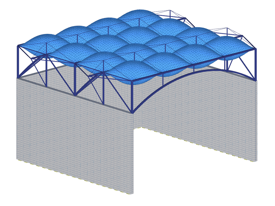 Pneumatic Roof Structure