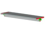 Model of T-Beam with Effective Plate Width