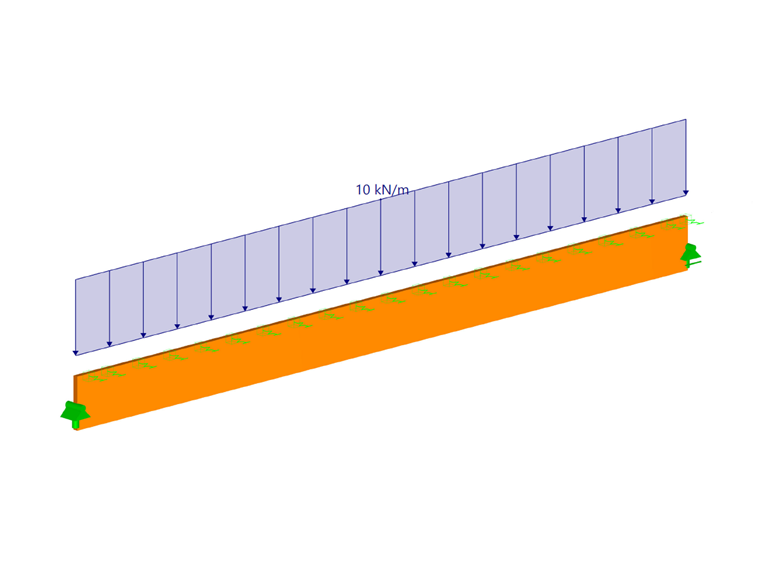 Single-Span Beam with Lateral and Torsional Restraint and Member Elastic Foundation