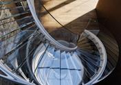 Top View of Steel Spiral Staircase