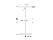 Cross-Section Dimensions in mm