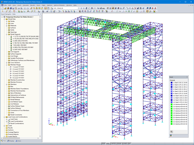 3D Scaffolding Model in RFEM (© PlusEight System AB)
