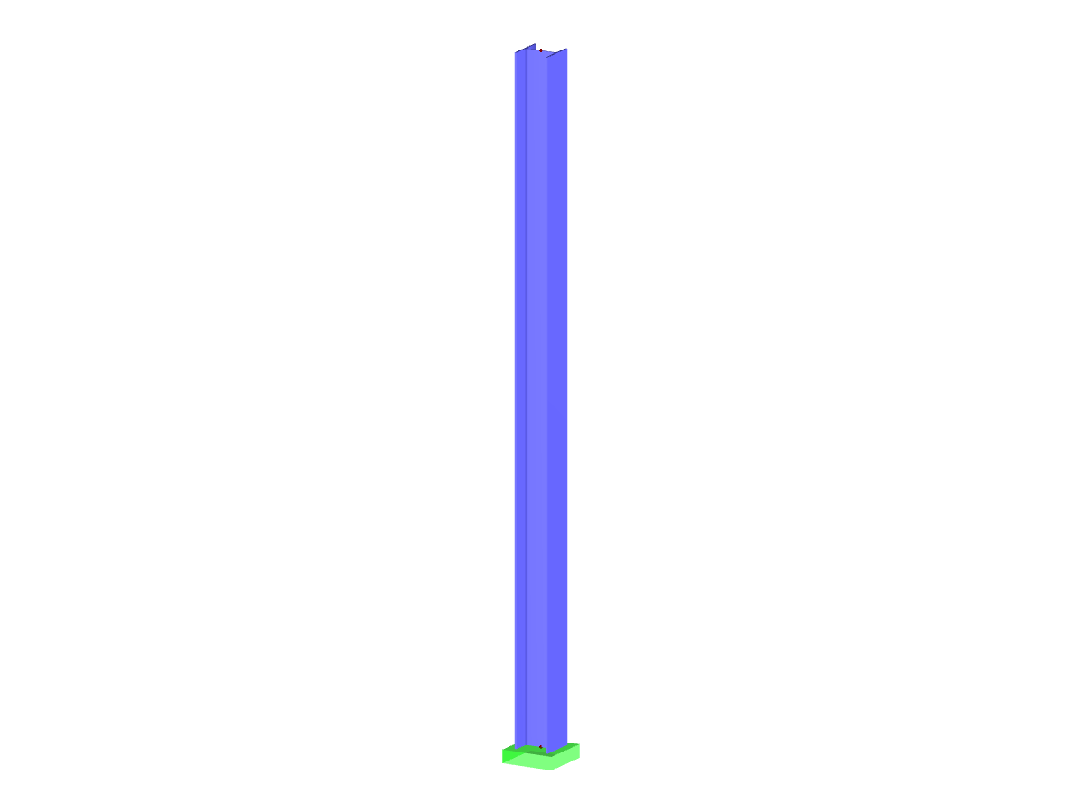 Steel Cantilever Beam with Connection to Foundation Plate