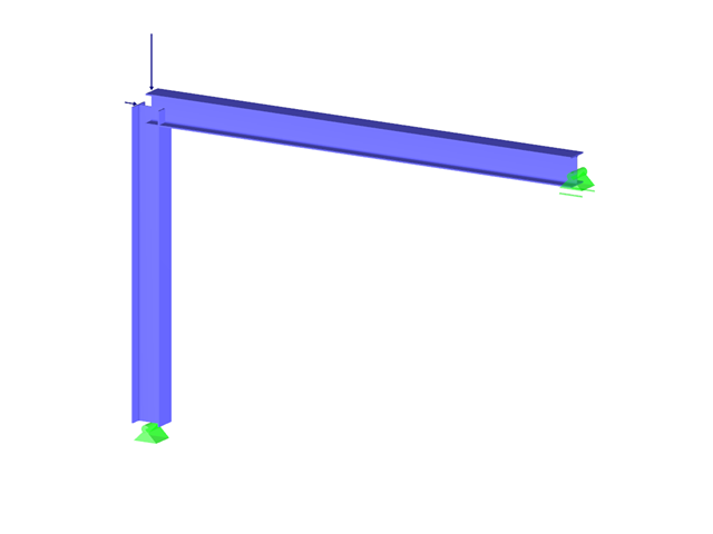 Frame with Foundation with Anchor Bolts