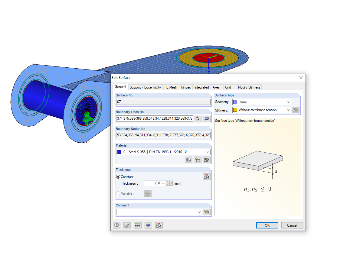 Selecting Stiffness Without Membrane Tension