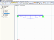 Graphical Display of Results from RF-/STEEL EC3 - Serviceability Limit State Design