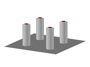 Foundation Plate with Rising Components