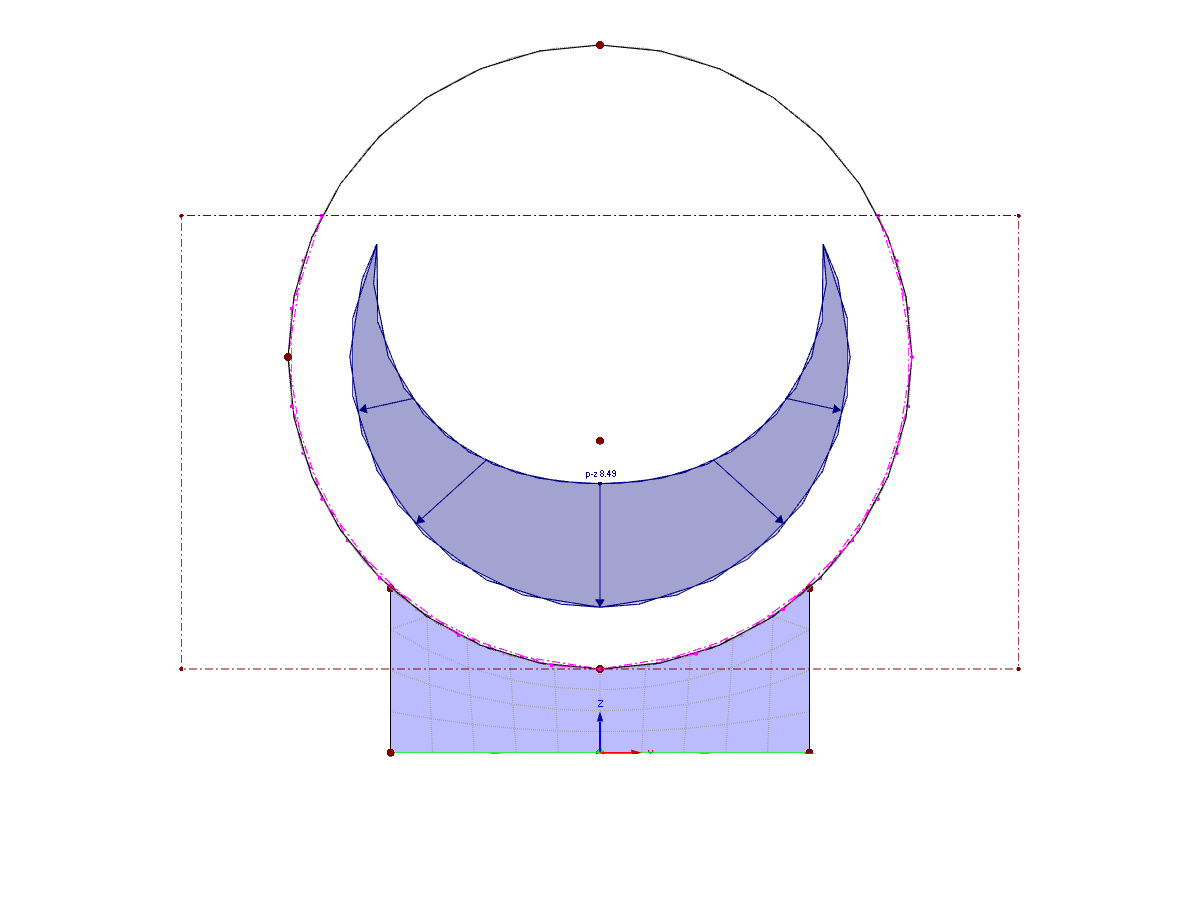 Section Through Hydrostatic Pressurized Tank