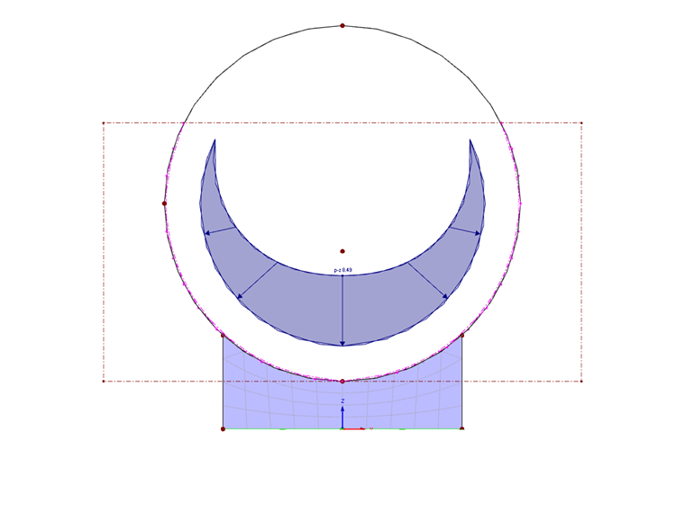 Section Through Hydrostatic Pressurized Tank
