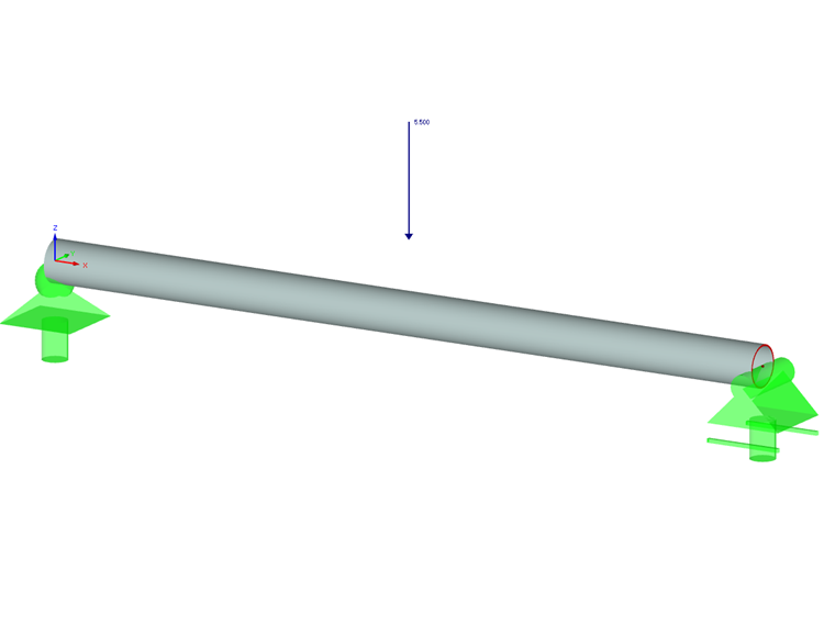 Beam with Lateral-Torsional Buckling According to ADM