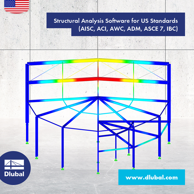 Structural Analysis Software for US Standards \n (AISC, ACI, AWC, ADM, ASCE 7, IBC)