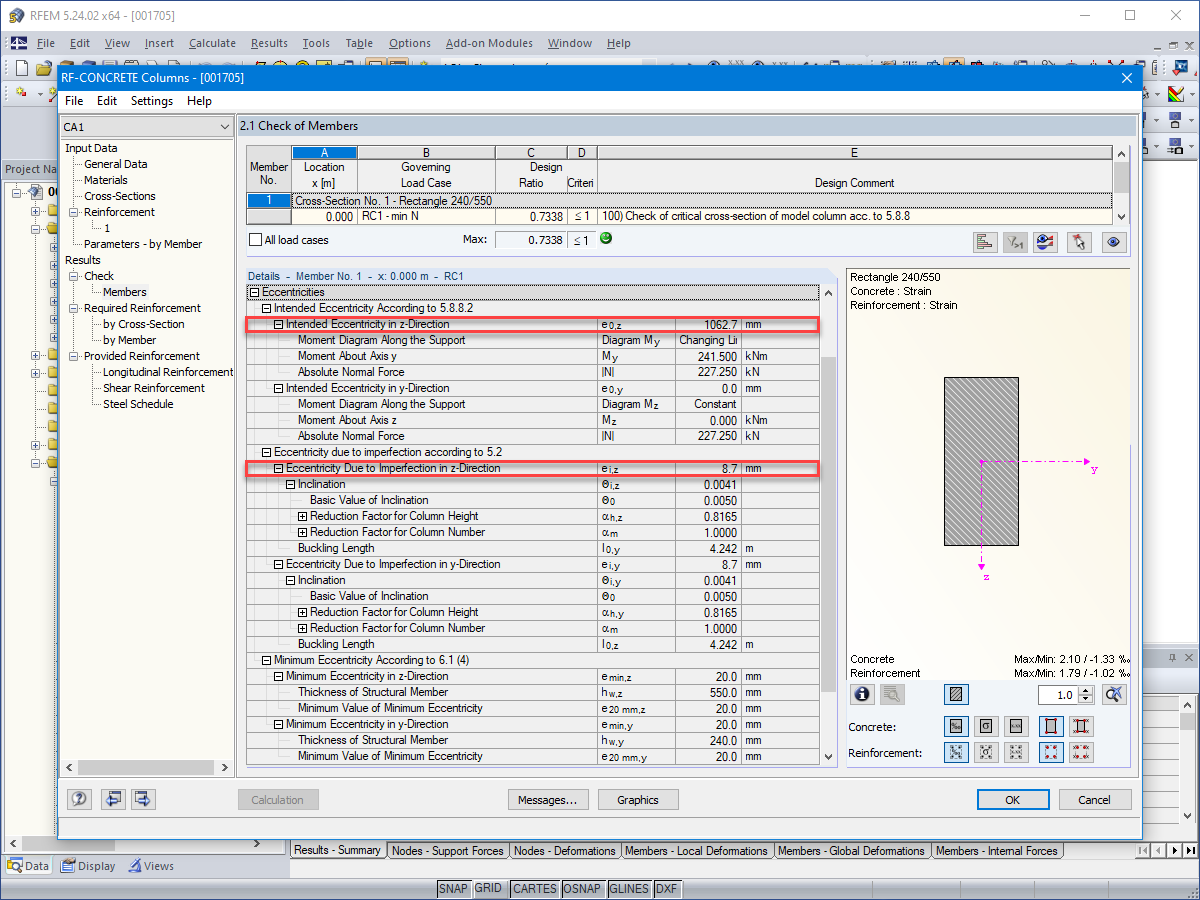 Details of Eccentricity Calculation