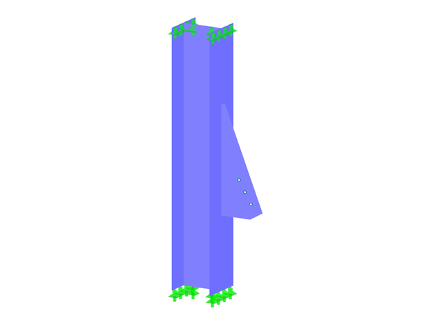Column with Gusset Plate
