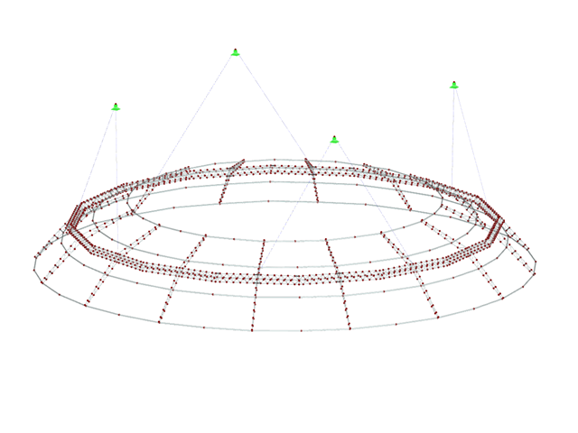 3D Model of Projection Dome in RFEM (© formTL)