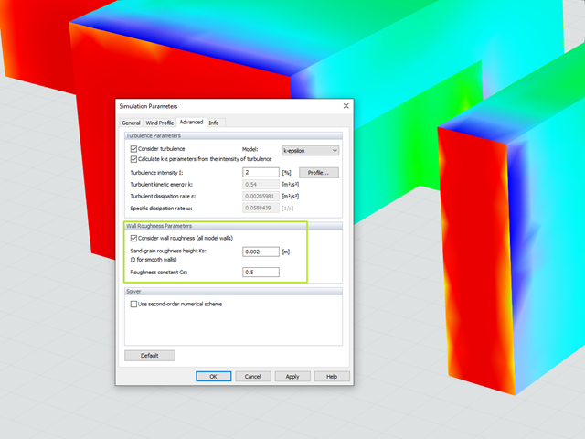 Wall Roughness Definition in RWIND Simulation