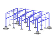 Steel Structure with Foundations