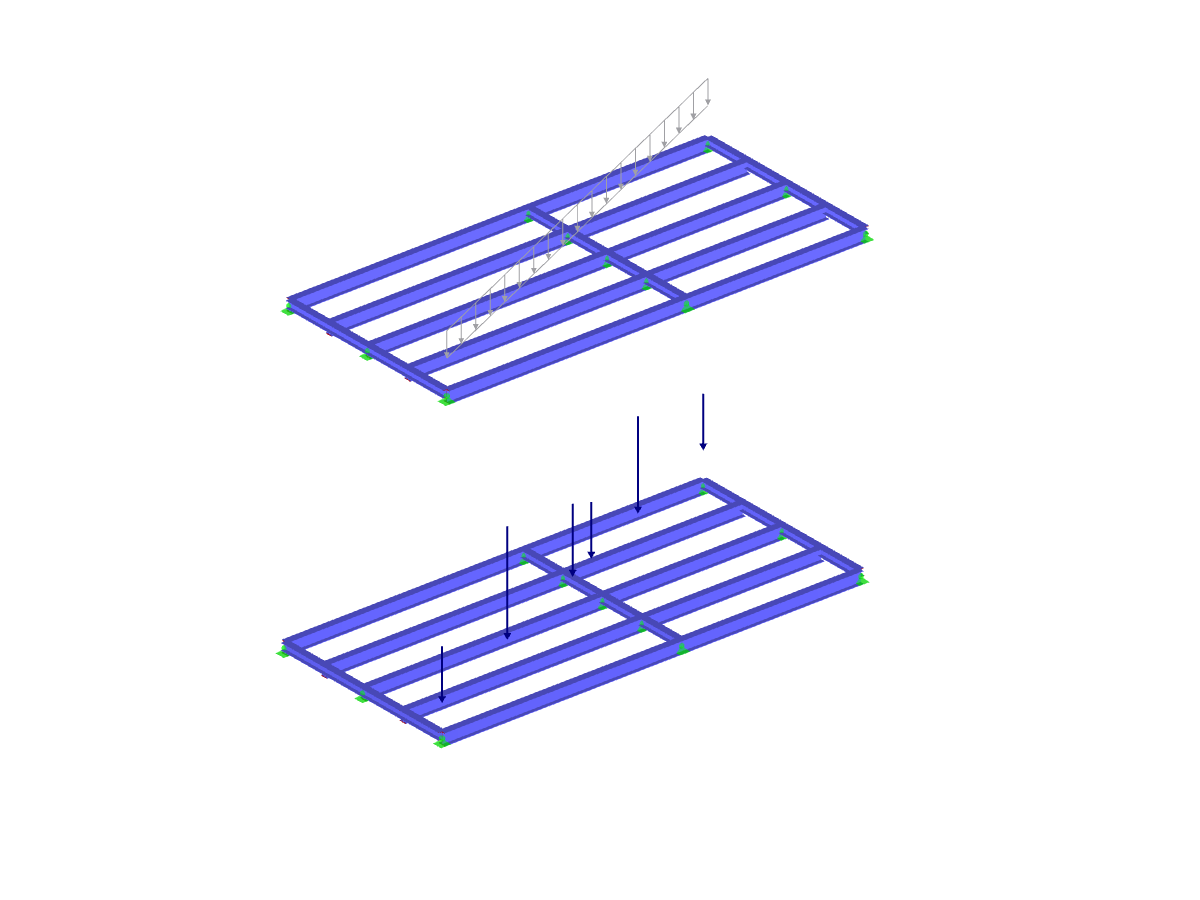 Steel Frame with Pipe Load