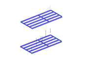 Steel Frame with Pipe Load