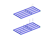 Steel Frame with Pipe Load