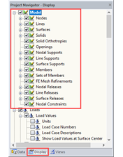 Displaying Model Data