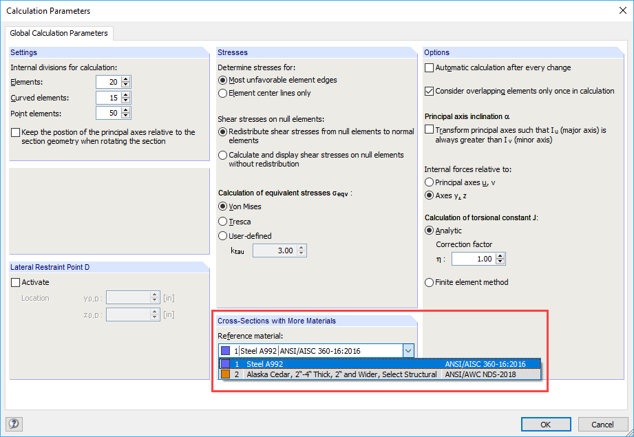 Specifying Reference Material