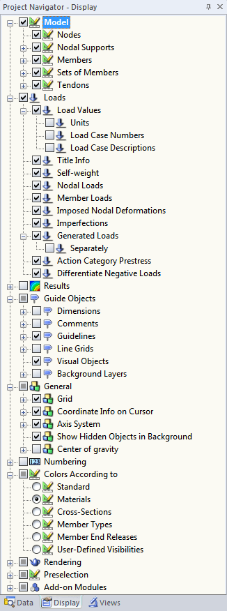 Project Navigator - Display