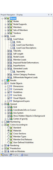 Project Navigator - Display