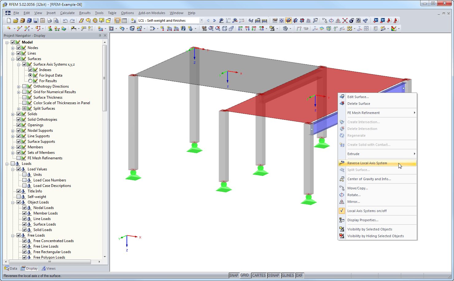 Inverting Local Axis System