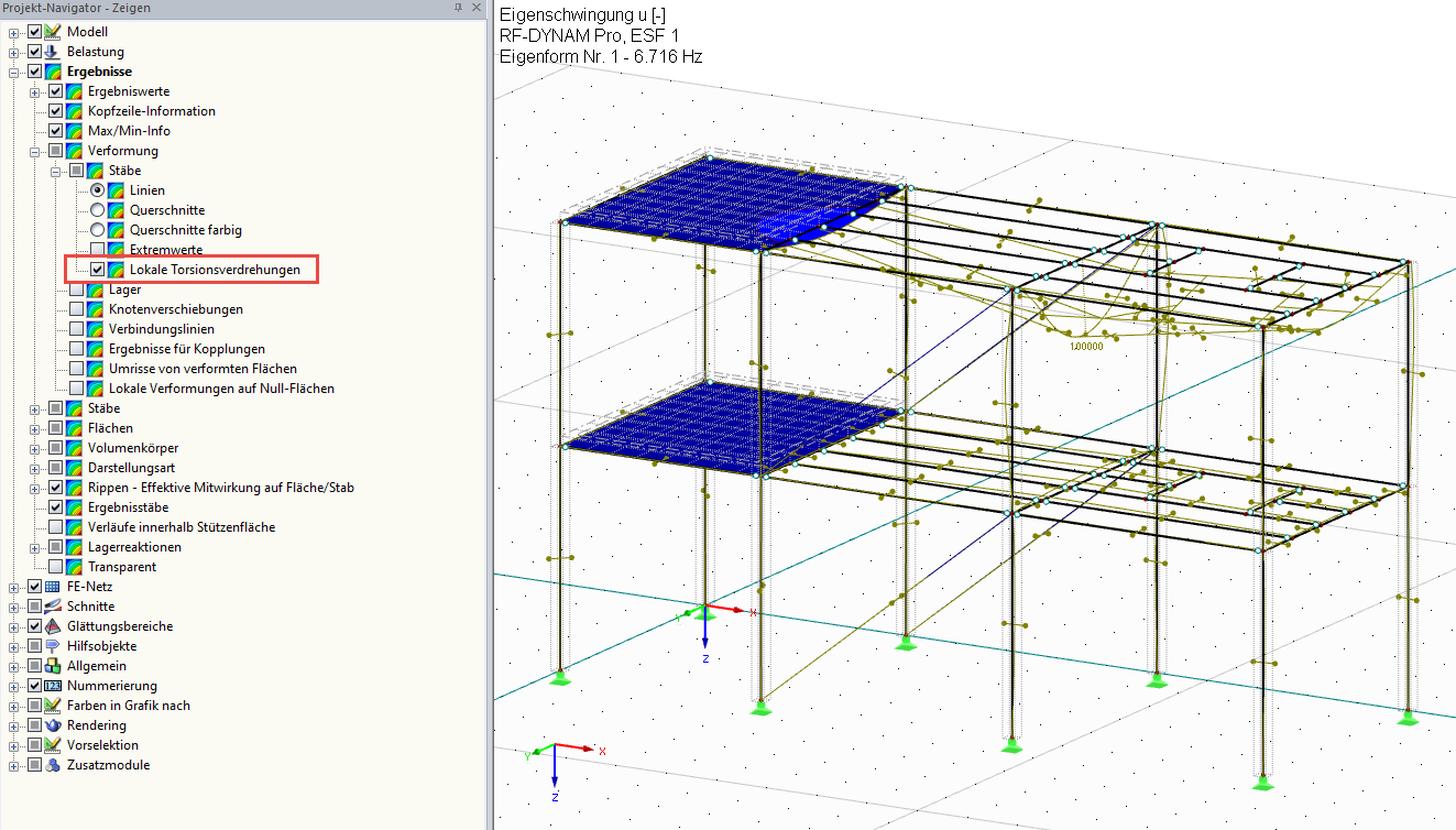 Displaying Local Torsional Rotations