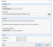 Dialog Box "Program Options"