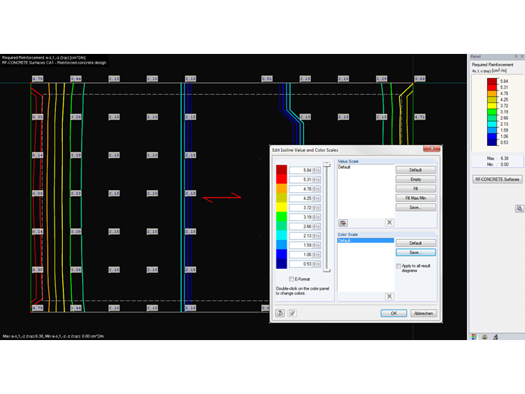 Editing Isoline Value and Color Scales