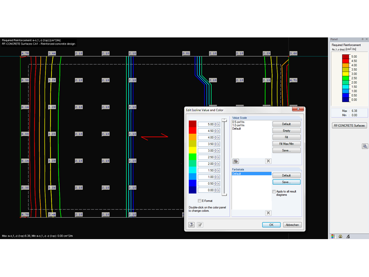 User-Defined Value Scale of Isolines