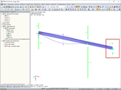 Nonlinear Support with Compression and Tension Forces