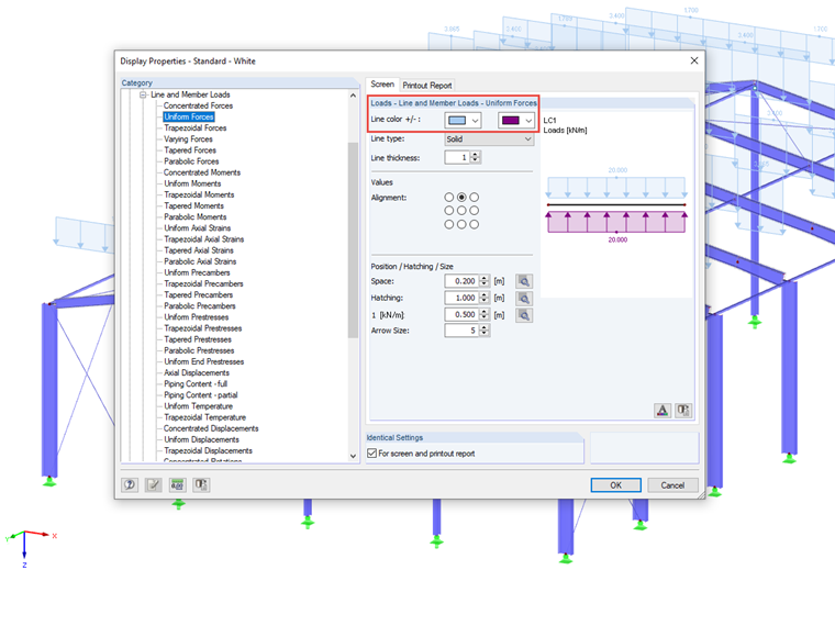 Settings - Member Loads