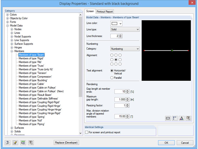 Display Properties