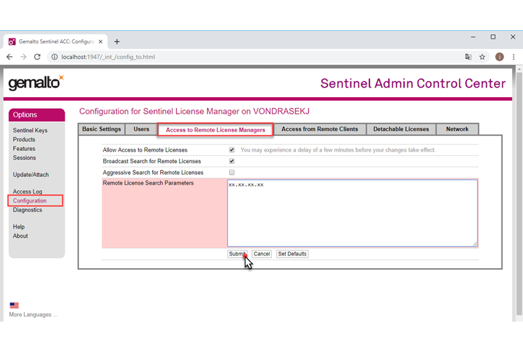 ACC - Configuration Server for IP