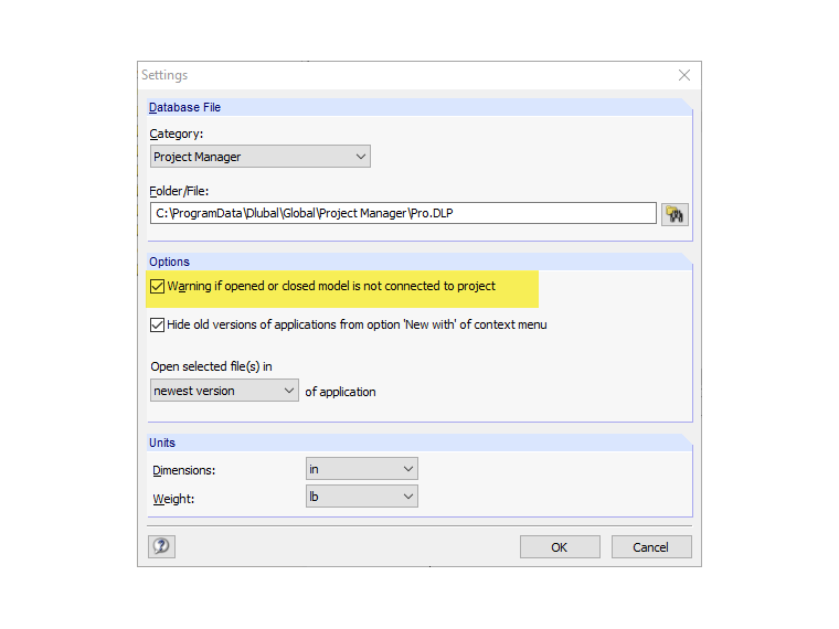 Displaying and Hiding Warning