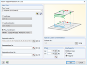 Dialog Box "Import Support Reactions as Load"