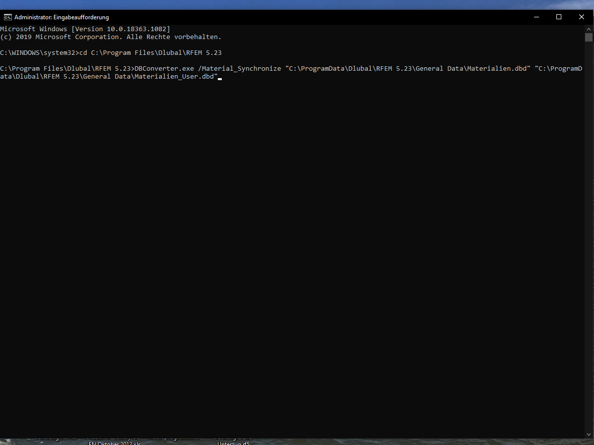 Entry in Command Line
