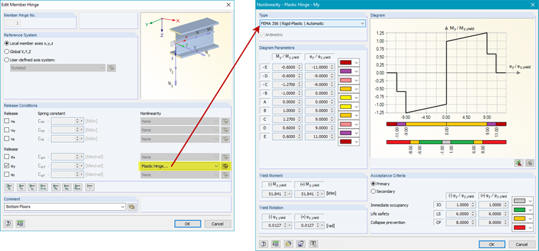 Defining Plastic Hinge According to FEMA 356
