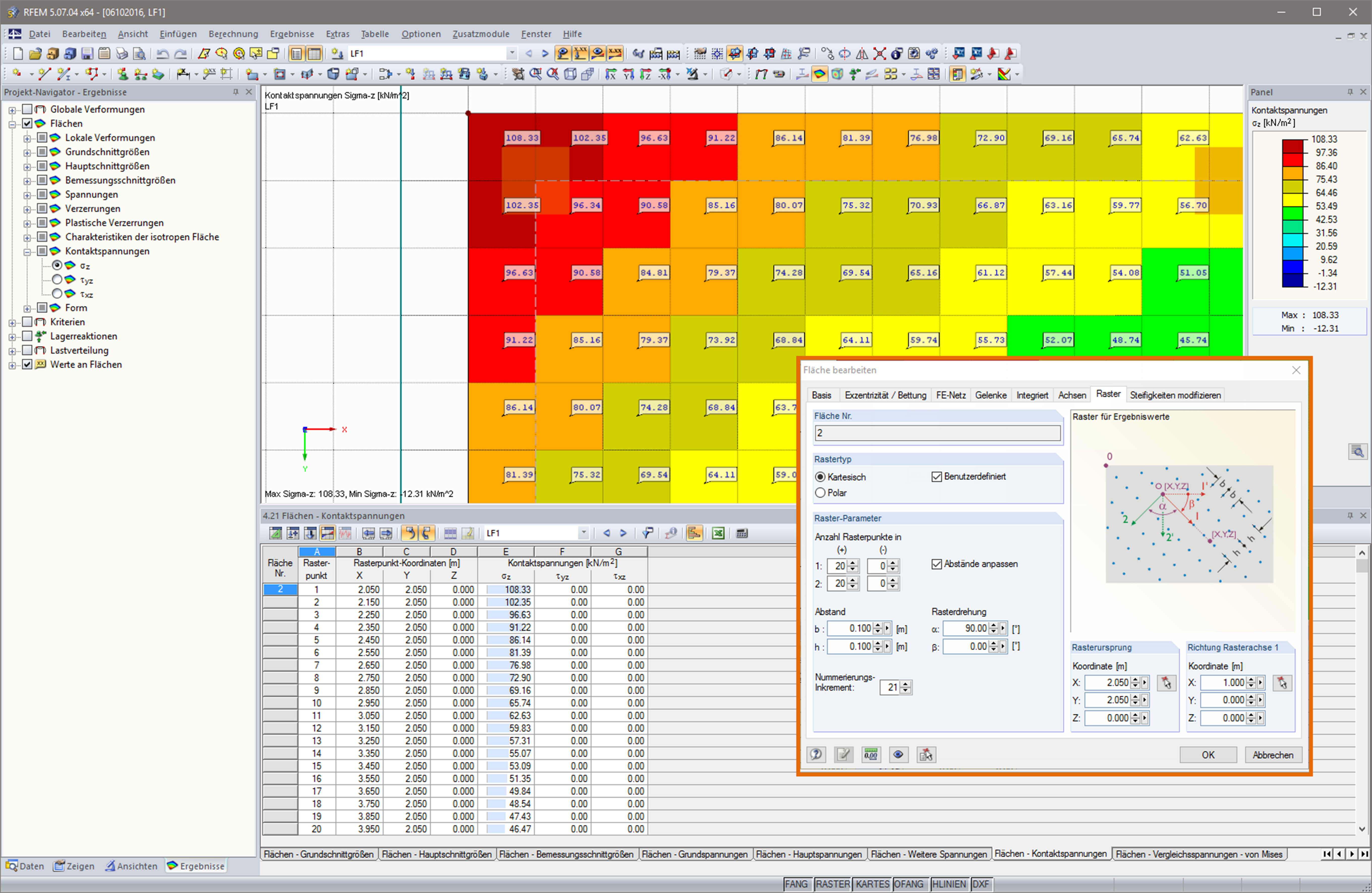 Adjusting Grid to Surface