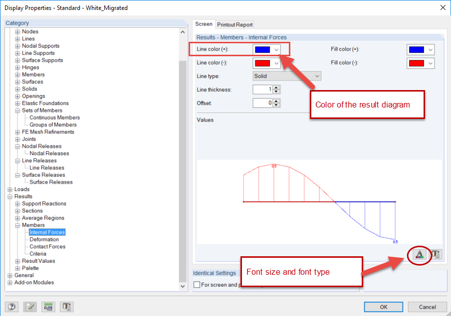 Display Properties for Design Ratio