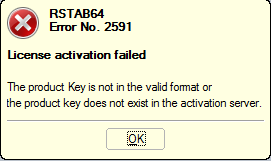 Error when Activating License