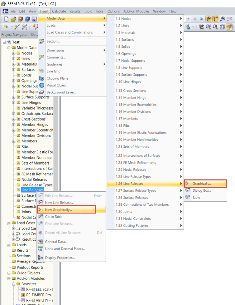 Graphical Input of Line Hinges