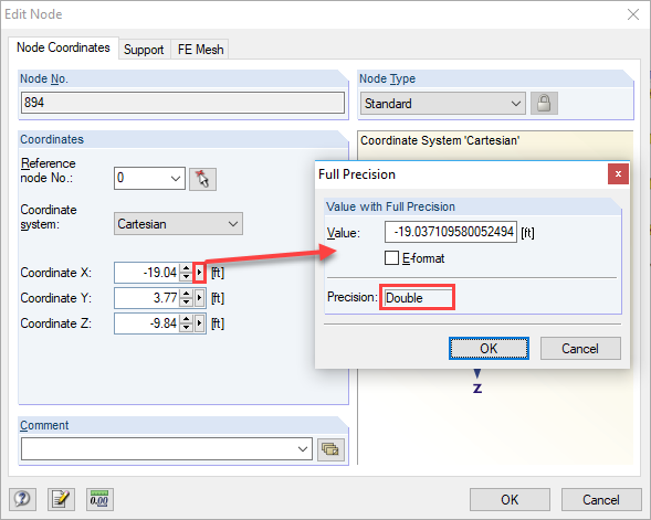 Full Precision for Nodes
