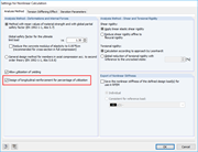 Settings for Nonlinear Calculation