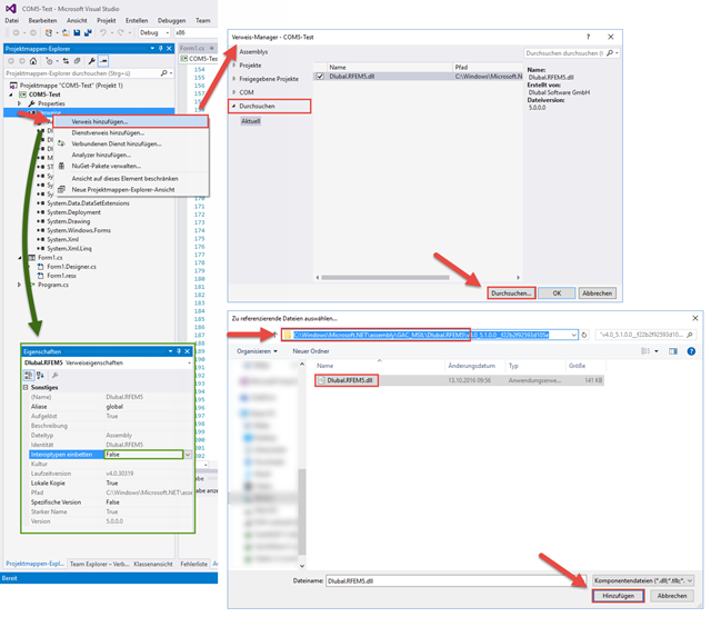 Creating COM Reference in VisualStudio