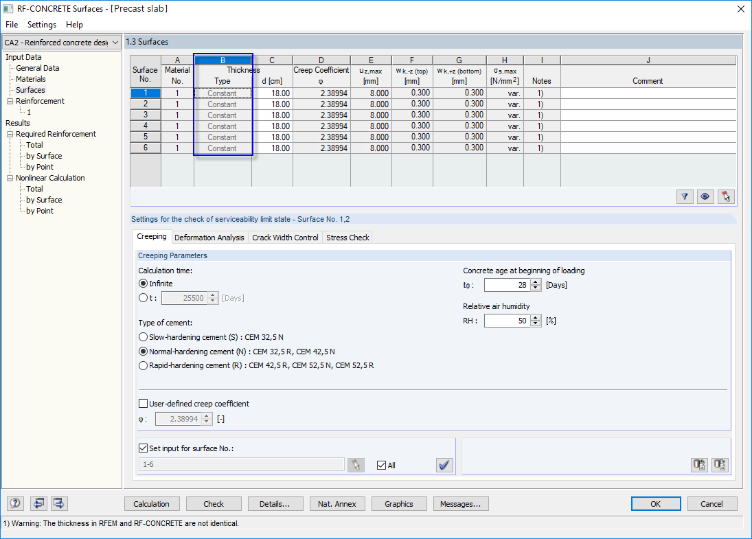 1.3 Surfaces - Definition of Thickness Type "Constant"