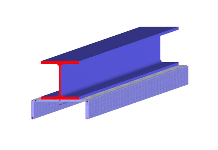 Channel Section Divided into Surfaces