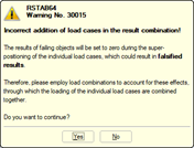 Incorrect Addition of Load Cases in Result Combination